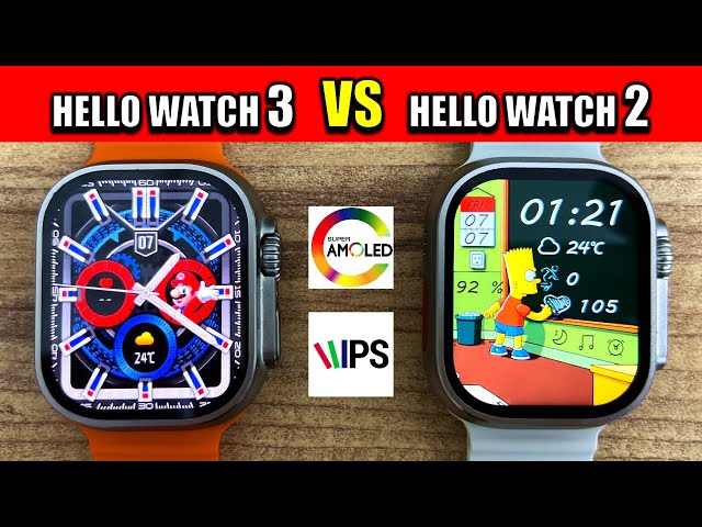 is HELLO WATCH 3 really AMOLED? - APPLE Watch ULTRA Clone