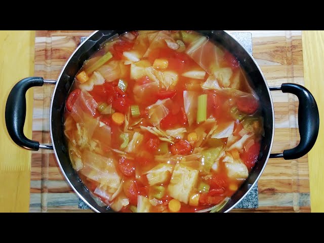 Diet Cabbage Soup! Lose Ten Pounds In A Week! And Delicious!