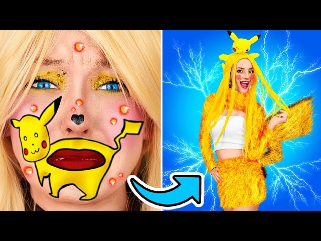 Nerd Became a Pikachu Is In Real Life! Testing Pikachu Gadgets! Surviving The Makeover in 24 hours!