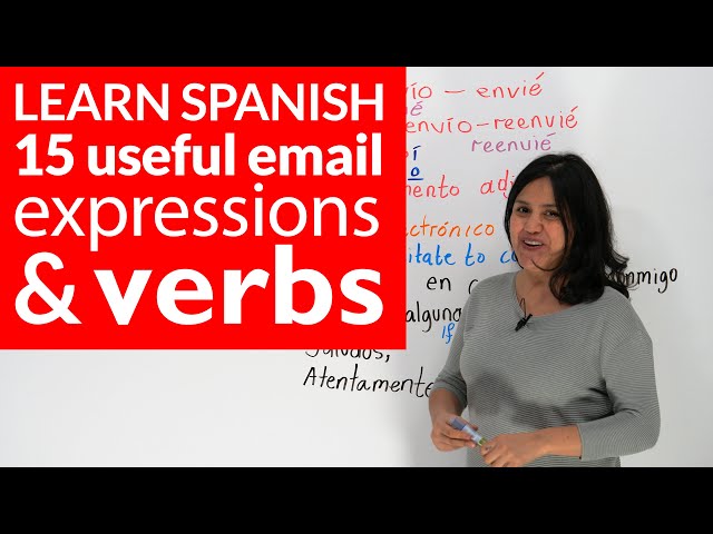 Learn ALL the email-related Spanish verbs & phrases you need