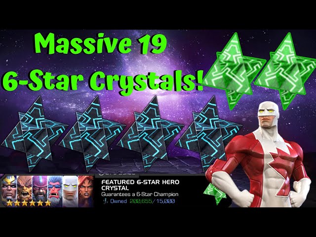 New 6* Featured! Massive 19 6-Star Crystal Opening! 200k Shards! - Marvel Contest of Champions