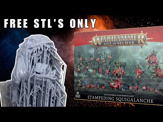 CAN I print a Warhammer box set using only FREE STLs?