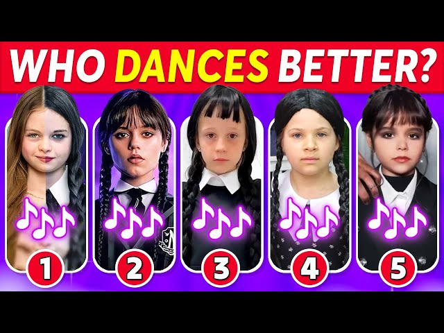 Who Dances Better? Wednesday Dance Edition 🖤💃 Salish Matter, Diana, Like Nastya, Skibidi