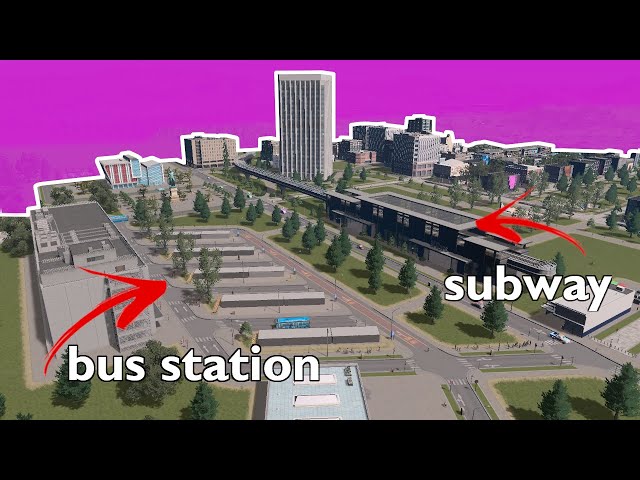 Building a transport HUB for Downtown... Cities Skylines  [Streadlands part 4]