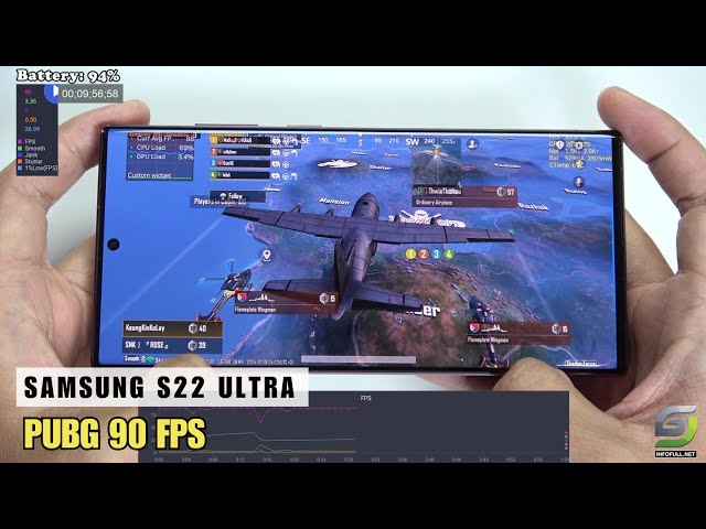 Samsung Galaxy S22 Ultra test game PUBG 90 FPS 2024 | Snapdragon 8 Gen 1