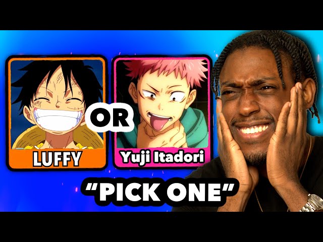 Pick the STRONGER Anime Character Or LOSE!!
