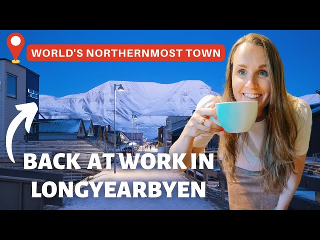 Come to work with me in Longyearbyen | PLUS our first sunset AND the whales are back!!