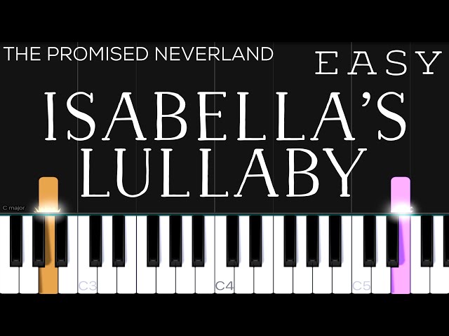 Yakusoku no Neverland Finale OST - "Isabella’s Lullaby" | EASY Piano Tutorial