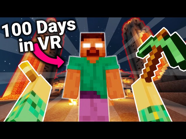 Surviving 100 days of Herobrine in Minecraft VR From the Fog! Ep 2