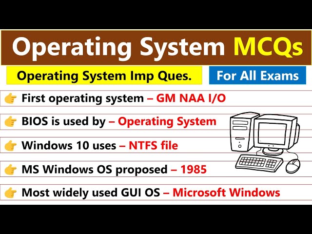 Operating System Marathon Class | Operating System MCQ | For All Competitive Exams