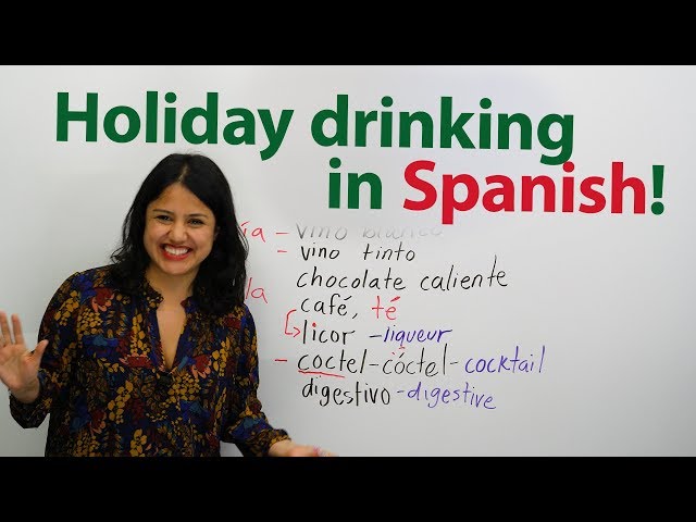 Holiday drinking in Spanish! Learn vocabulary and culture!