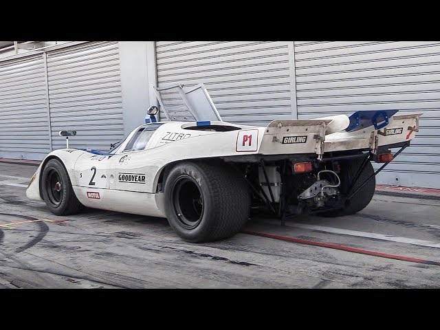 1970 Porsche 917K: Warm Up, Demonic Downshifts & RAW Flat-12 Sound!