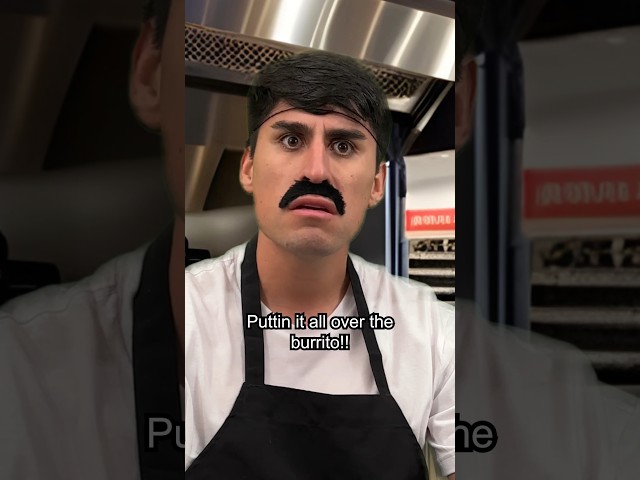When the chef doesn’t wash his hands… 🤢🤮😂 #shorts #youtubeshorts #comedy #funny #burrito