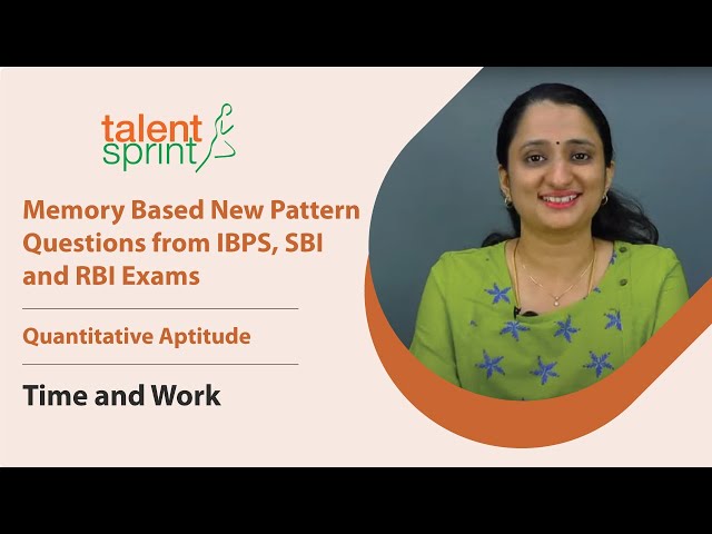 Time and Work || Memory Based New Pattern Questions from IBPS, SBI and RBI Exams
