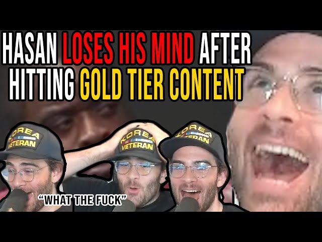 Hasan loses his mind after hitting gold tier content (racist tv shows)