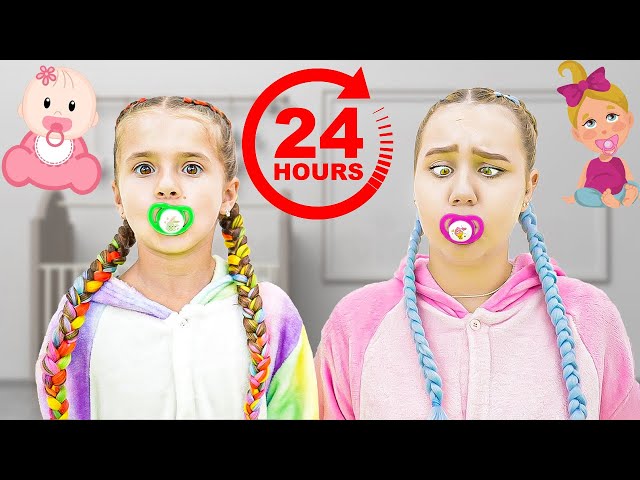 Ruby and Bonnie 24 Hour Baby Challenge and Other Fun Challenges for Kids