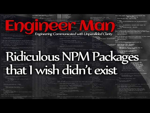 Ridiculous NPM (Node.js) Packages that I wish didn't exist