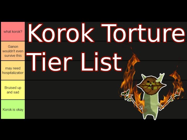 The Korok Torture Tier List