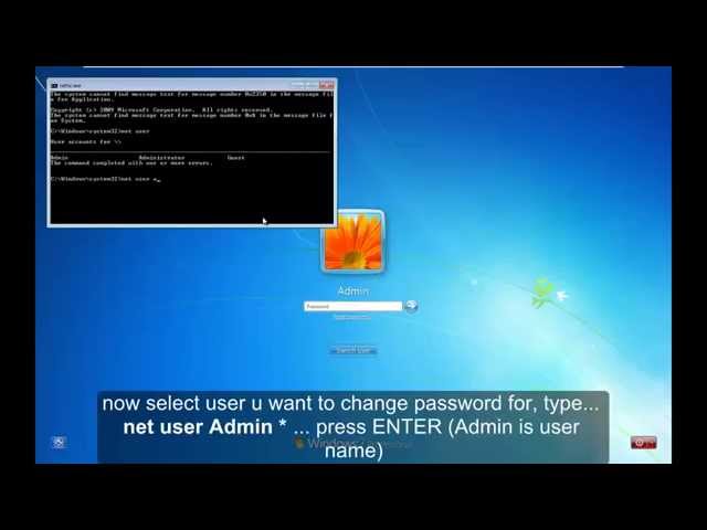 Reset Windows 7 Password Without CD Or Software