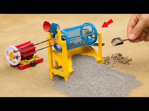 DIY tractor mini Sand Screen Machine science project | DIY Contruction Machine Idea | @Sun Farming