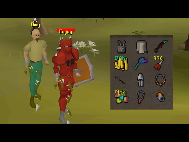 Killing a Random Player Quitting Runescape for his Bank