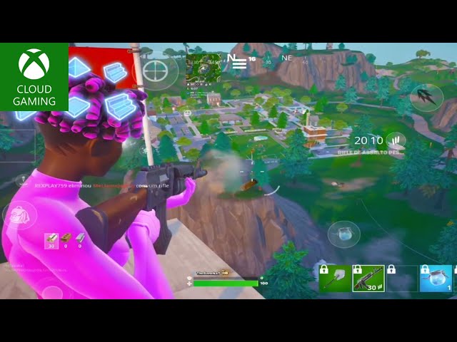 INSANE GAMEPLAY FORTNITE MOBILE 60 FPS SOLO RANKED | (XBOX CLOUD GAMING)