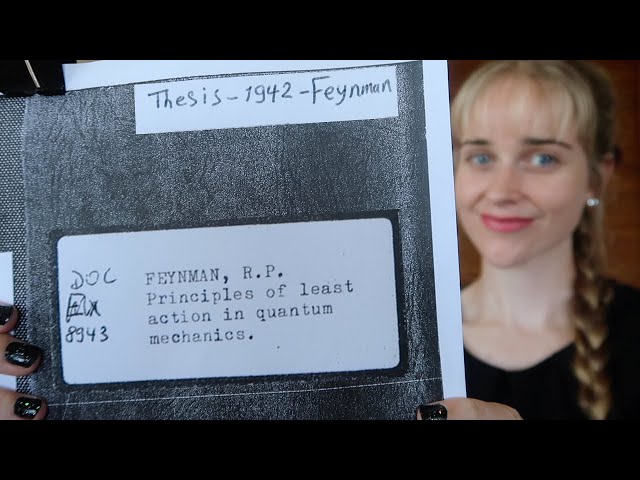 This is what Feynman's PhD thesis looks like  👀