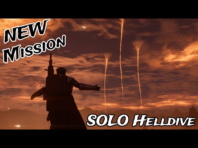 Helldivers 2 - NEW Base Defense Mission SOLO (Max Difficulty)
