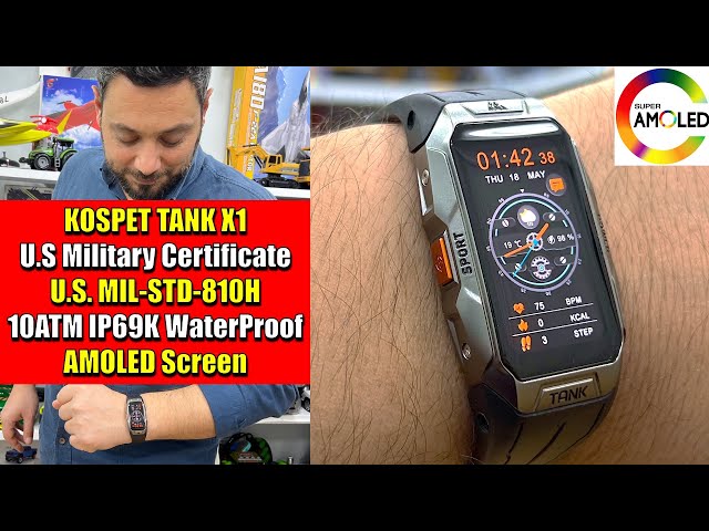 KOSPET TANK X1 Rugged 100 METERS Water Resistant Smartwatch Review
