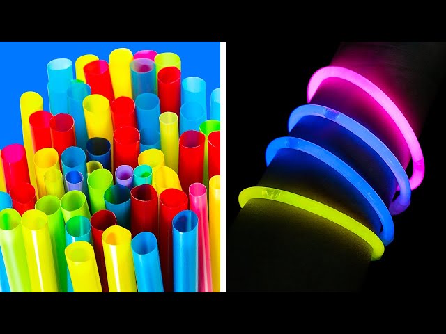 COLORFUL RECYCLING DIYs WITH PLASTIC