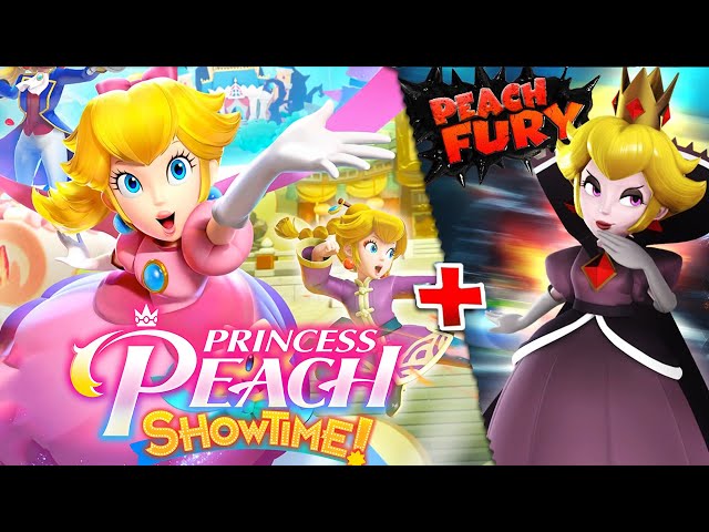 Princess Peach Showtime + Peach Fury - Full Game Walkthrough (HD)