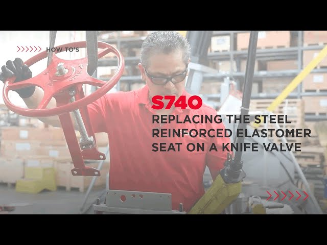 How to replace the steel-reinforced elastomer seat on a Series 740 | Bray Knife Gate Valve
