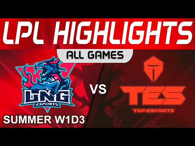 LNG vs TES Highlights ALL GAMES LPL Summer Season 2023 W1D3 LNG Esports vs Top Esports by Onivia