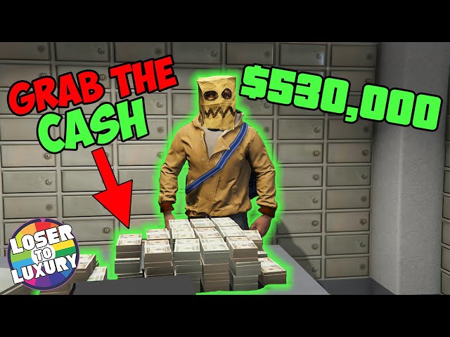 I STOLE MONEY From This Bank in GTA 5 Online | GTA 5 Online Loser to Luxury EP 13