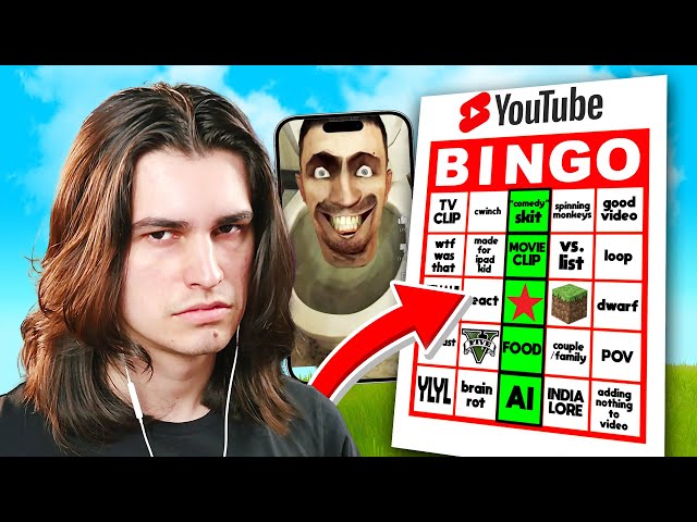 I Played YouTube SHORTS Bingo…