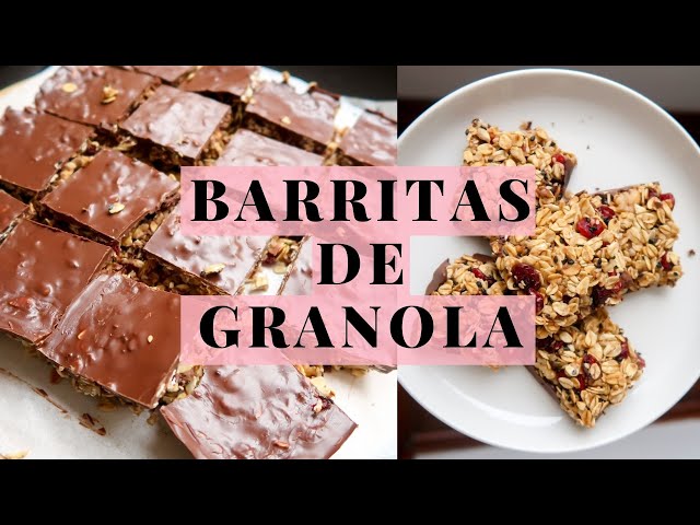 BARRITAS DE GRANOLA CON CHOCOLATE| Michela Perleche