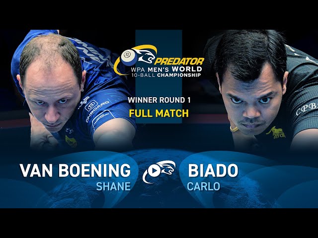 VAN BOENING vs BIADO ▸ 2024 WPA PREDATOR WORLD CHAMPIONSHIP MEN'S 10-BALL