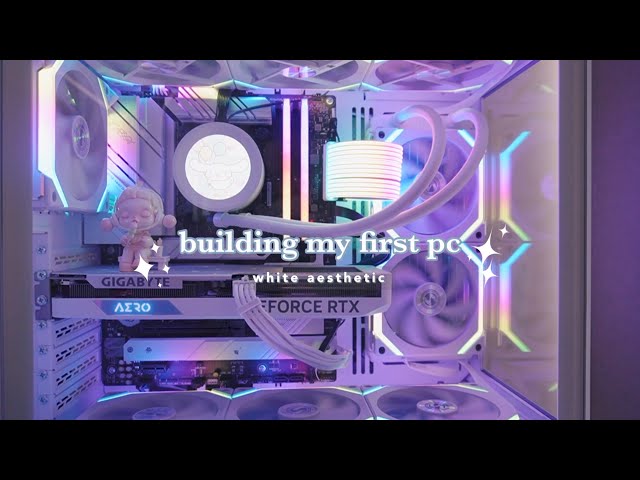 Building my first gaming PC | white aesthetic | Lian Li O11 mini snow