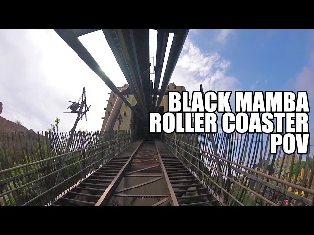 Riding Black Mamba Roller Coaster at Phantasialand with TPR! POV Germany