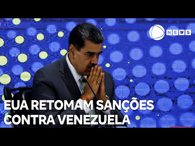 Estados Unidos retomam sanções contra Venezuela