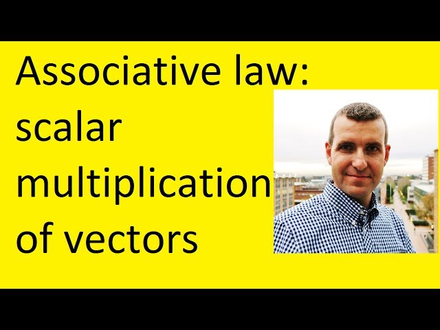 Scalar multiplication of vectors: Associative law