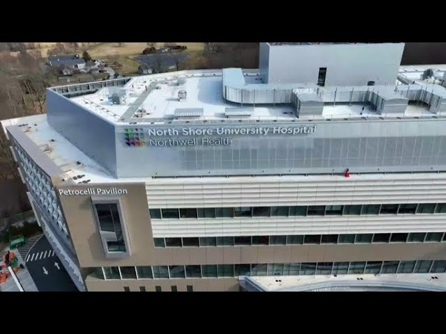 Drone fly-through: North Shore University Hospital Petrocelli Surgical Pavilion | Skanska USA