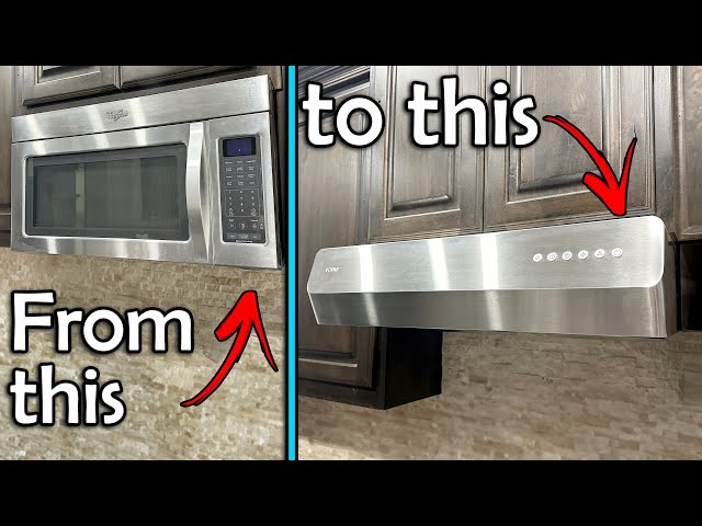 Replacing the Microwave with a FOTILE  Range Hood