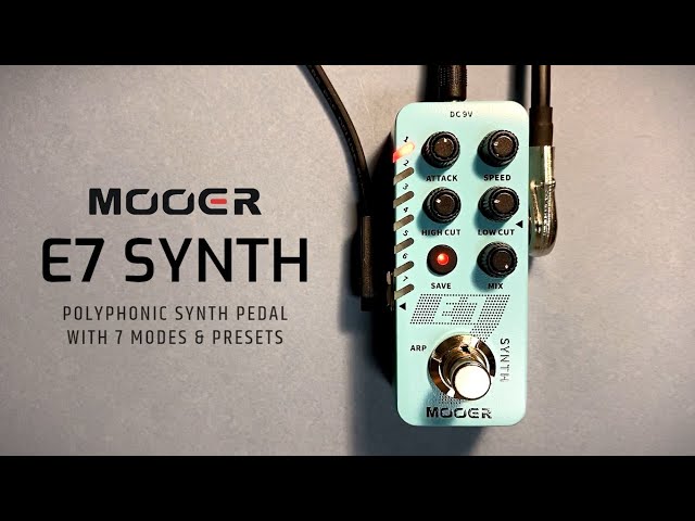 Mooer E7 Polyphonic Synth (w/ 7 Modes & Presets)