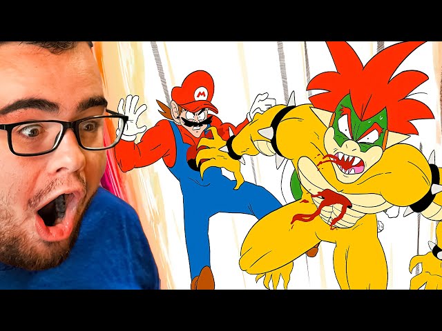 Reacting to SUPER MARIO but its ANIME!