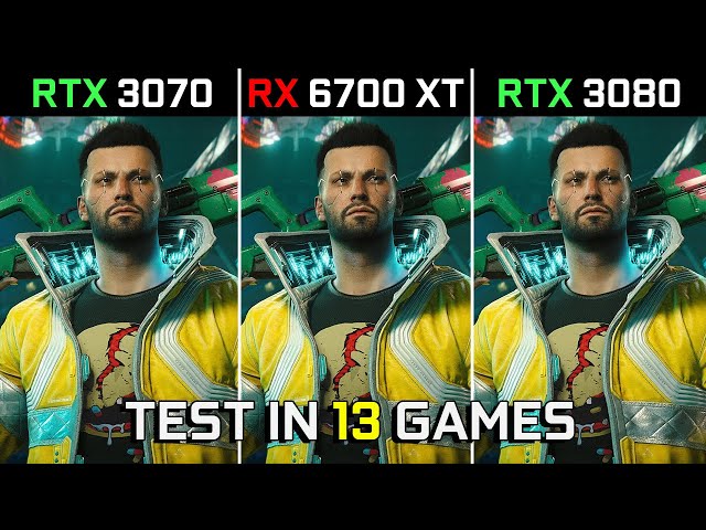 RTX 3070 vs RX 6700 XT vs RTX 3080 | Test in 13 Games at 1440p | 2022