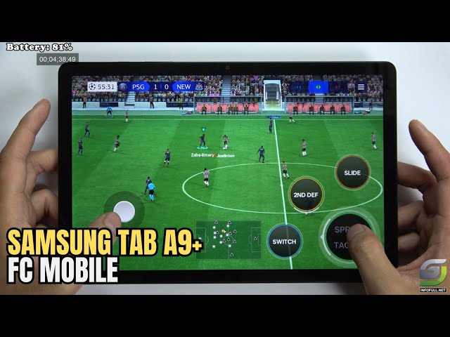 Samsung Galaxy Tab A9 Plus test game EA SPORTS FC MOBILE 24
