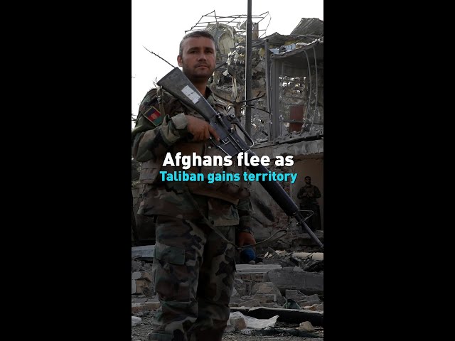 Afghans flee as Taliban gains territory