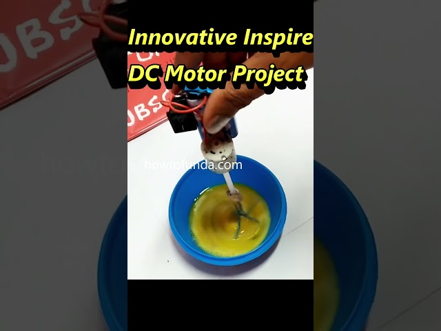 innovative inspire dc motor project - #shorts  | howtofunda