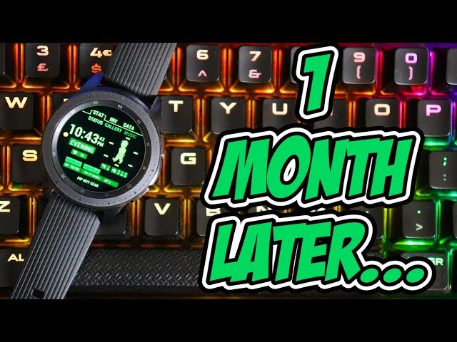 1 Month Review Of The Samsung Galaxy Watch - 42mm Midnight Black